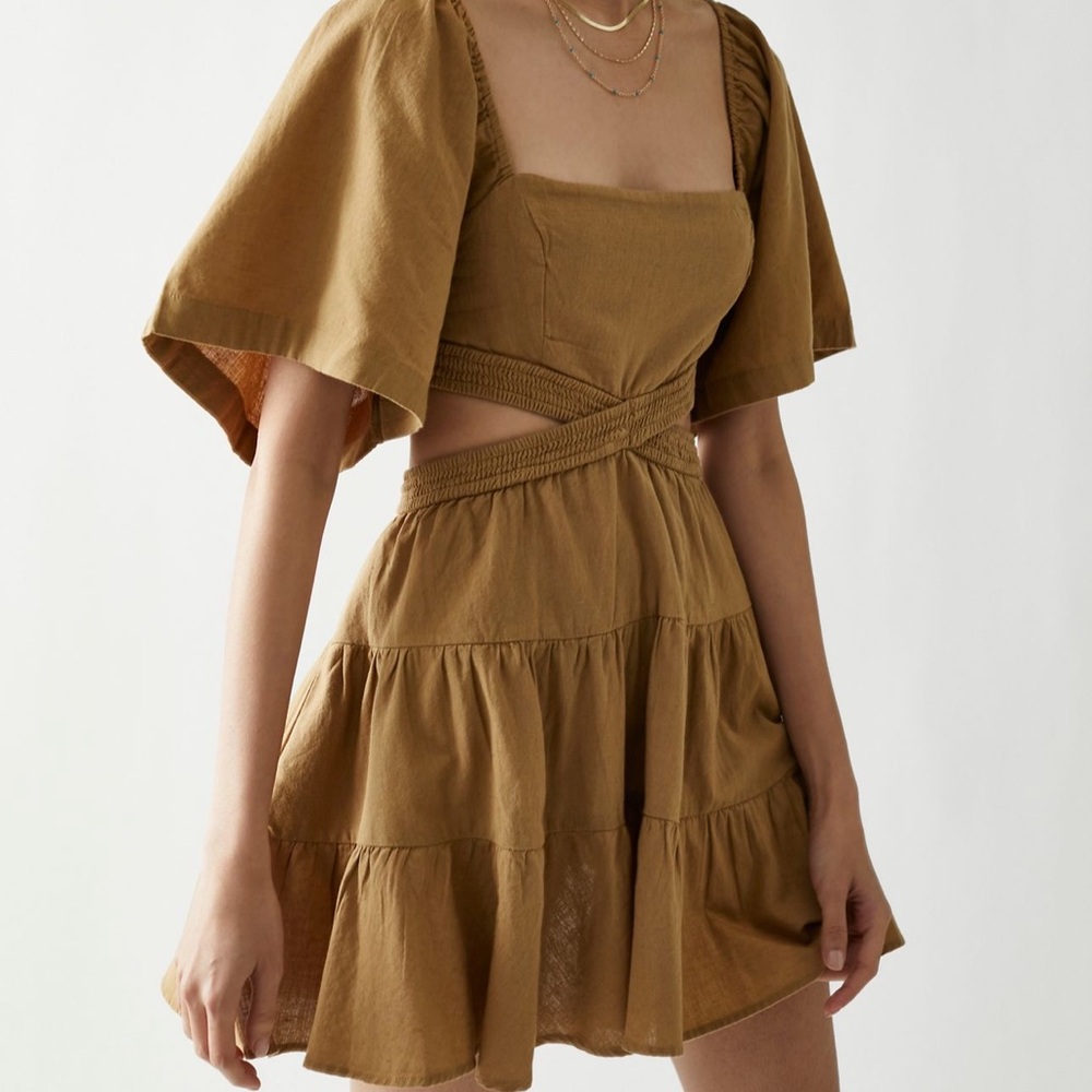 Free People Cross of Sunlight Mini Dress